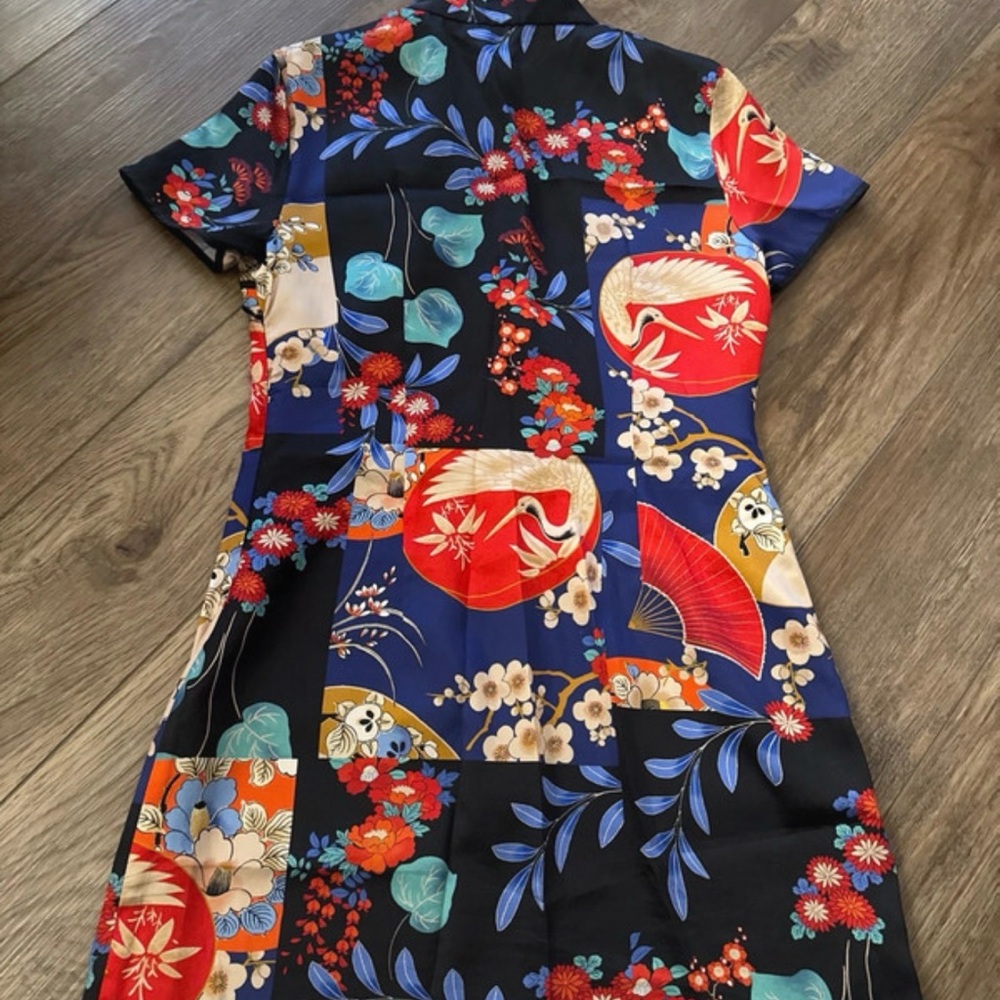 Zara Multicolor Floral Midi Dress - Picture 2 of 3